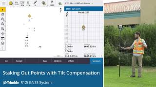 Stakeout Points with the R12i and Trimble Access [upl. by Kassab251]