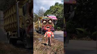 Shocking Huge Container Truck Pertamina Tanker Truck amp Mixer Truck Like Chris Tayo And Friends🧟😱 [upl. by Selinda443]