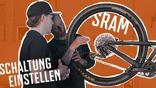 How to Schaltung einstellen  SRAM Eagle [upl. by Annazus]