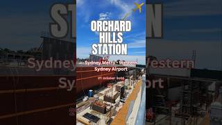 Orchard Hills Station on the Sydney Metro  Western Sydney Airport line sydneymetro aerotropolis [upl. by Luciano]