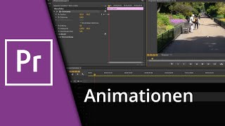 Adobe Premiere BildText einfliegen amp vergrößern  Animationen ✅ Tutorial [upl. by Analaj]