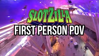 Slotzilla Zipline First Person POV on Fremont Street in Las Vegas Nevada  Fremont Street Experience [upl. by Rema]