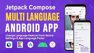 Android Jetpack Compose Multi Language Support  Per App Language Localization in Jetpack Compose [upl. by Akihsay929]