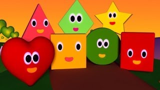 The Shapes Song  Nursery Rhymes  Nursery Rhymes With Lyrics [upl. by Fasta]