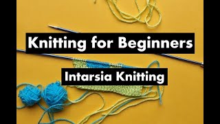 Claire Newberrys Knitting School Brother KH230 Intarsia knitting technique [upl. by Peacock]