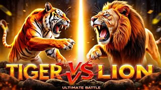 Tigre vs Leão – Quem é Mais Forte e Ágil 🐯🦁 O Grande Encontro dos Reis da Selva e da Savana [upl. by Enileuqcaj]