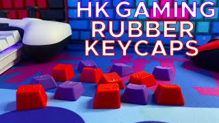 HK Gaming Rubber Keycaps Review BETTER THAN THE REST Ft Tai Hao Ducky Vulture Keycaps [upl. by Ruddy451]