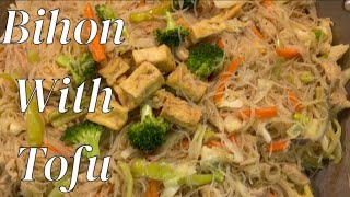 Super Easy Golden Bihon with tufo recipe Pinay in NC [upl. by Yleoj]