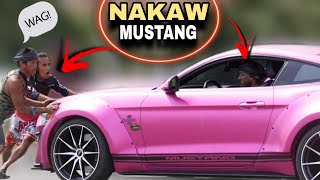 TAONG GRASA NAKAW MUSTANG SHELBYquotPUBLIC PRANKquot  grabe yung habol nila [upl. by Etnaihc]