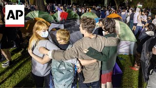 Police remove protesters from campus at Tulane University [upl. by Eitsirk]