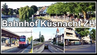 Railway Station Küsnacht  Züge am Bahnhof Küsnacht ZH Kanton Zürich Schweiz [upl. by Angeline460]