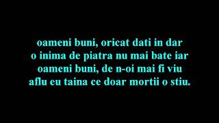 Pasărea Colibri  Oameni buni Versuri [upl. by Maples]