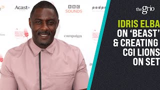 Idris Elba on Beast amp Creating CGI Lions On Set [upl. by Andriette50]