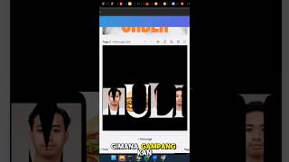 Membuat Text Clipping Mask di Canva canvahacks canvatutorial universitasmulia canva [upl. by Begga615]