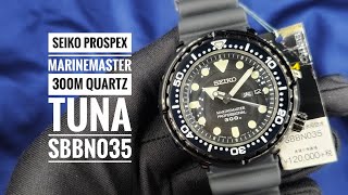 Seiko Prospex Marinemaster 300m Quartz Tuna SBBN035 [upl. by Shah628]