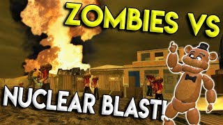 NUKE SHELTER VS ZOMBIE APOCALYPSE BATTLE  Garrys Mod Gameplay  Gmod Space Rocket Building [upl. by Garmaise444]