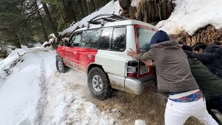 PAJERO को पकड़ा POLICE ने😭।Snow test of Pajero🤨 pass और fail [upl. by Serg]