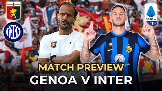 GENOA vs INTER Match Preview STILL WITHOUT LAUTARO AND DIMARCO [upl. by Fleda697]