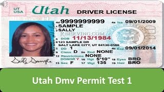 Utah DMV Permit Test 1 [upl. by Bush]