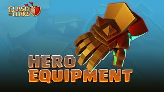 New Hero Equipment Customize Your Heroes Clash of Clans New Update [upl. by Neik]