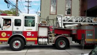 PFD Pipeline 35 and Ladder 25 Responding MAJOR Q AND HORN [upl. by Ihc]