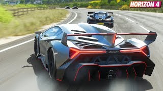 Forza Horizon 4  Lamborghini Veneno  Goliath Gameplay [upl. by Ycnej]