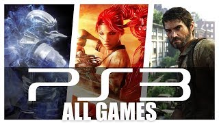 All PS3  Playstation 3 Games In One Video [upl. by Karmen]