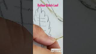 Bullion Stitch Embroidery Guide Tutorial handembroidery bullionstitch [upl. by Trip]