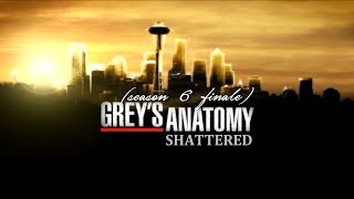 Greys Anatomy season finale 6x23 6x24 Tribute [upl. by Joli534]