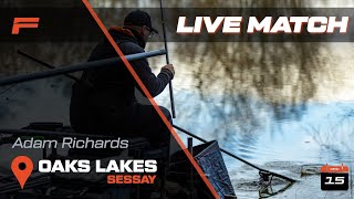 Live Fishing Match  Adam Richards  Oaks Lakes Sessay  Silver Fish Open [upl. by Clower]