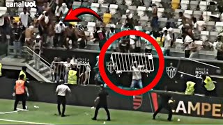 TORCEDORES DO ATLÉTICO MINEIRO QUEBRARAM TUDO NA ARENA MRV [upl. by Garda56]