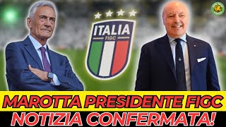 MAROTTA DIVENTA IL NUOVO PRESIDENTE DELLA FIGC GRAVINA SI CONGRATULA NOTIZIA CLAMOROSA [upl. by Noremac120]