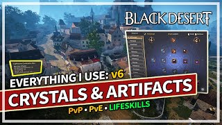 All My Crystals amp Artifact Set Up for PvE amp PvP v6  Everything I use  Black Desert [upl. by Euqirne57]