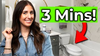 How To Clean A Toilet in 3 Minutes Clean My Space [upl. by Ordnajela]