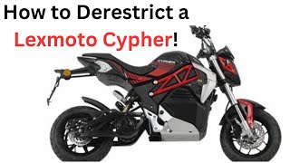 How to Derestrict a Lexmoto Cypher [upl. by Donia216]