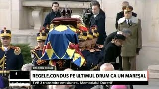 Regele Mihai I condus pe ultimul drum ca un mareșal [upl. by Haelahk]