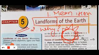 ICSE class 9 geography chapter 5 Landforms of the earth [upl. by Esylla]