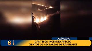 DANTESCO INCENDIO AFECTO CIENTOS DE HECTÁREAS DE PASTIZALES [upl. by Altman]