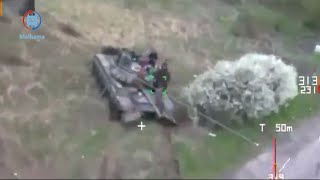 Ukrainian SSO SOF published rare footage of kamikaze drone in action USsupplied Switchblade 300 [upl. by Norej]