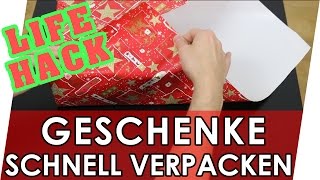 Lifehack zu Weihnachten Schneller Geschenke verpacken  Tipps amp Tricks [upl. by Assertal]