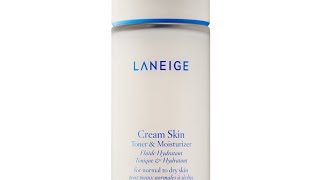 Laneige Cream Skin Toner and Moisturizer Review [upl. by Oicneserc]