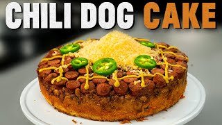 Hot Dog Cake Recipe  Mythical Kitchen [upl. by Aikram]