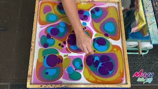 The Magic of Soap and water marbling art [upl. by Dylane]