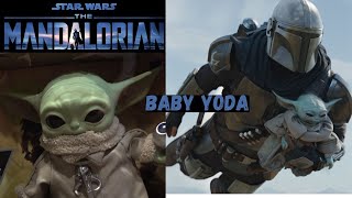 Star Wars Baby Yoda the Mandalorian the child Grogu doll review [upl. by Kealey18]