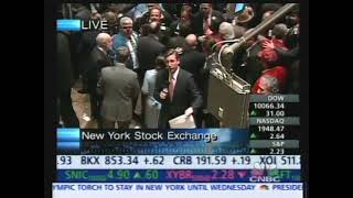 NYSE traders sing quotWait Till the Sun Shines Nelliequot on Christmas Eve 2001 [upl. by Corty]