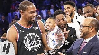 Kevin Durant MVP Trophy Presentation  February 17 2019 NBA AllStar Game [upl. by Uase278]