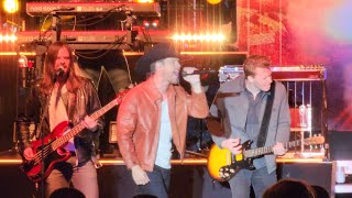 Where Its At by Dustin Lynch live on lower Broadway in downtown Nashville CMA Awards street party [upl. by Aramac]