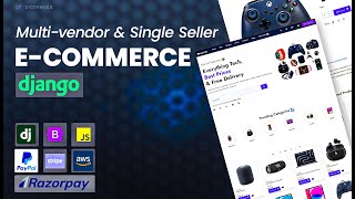 Ecommerce Website using Django  Multivendor Single Seller Dashboard Source Code [upl. by Rainwater147]