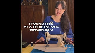 I Found A Tan Featherweight At A Thrift Store  Singer 221J  Tension Assembly Cleaning [upl. by Nyladgam468]