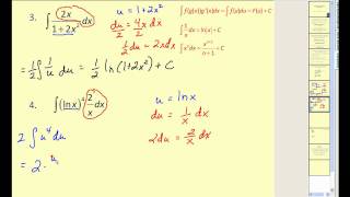 Integration Using Substitution  Part 1 of 2 [upl. by Loseff]